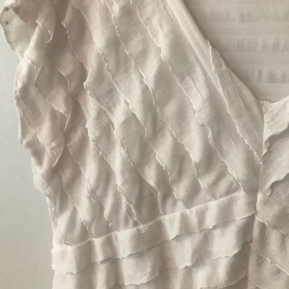 White Ruffle Blouse - Picture 2 of 4